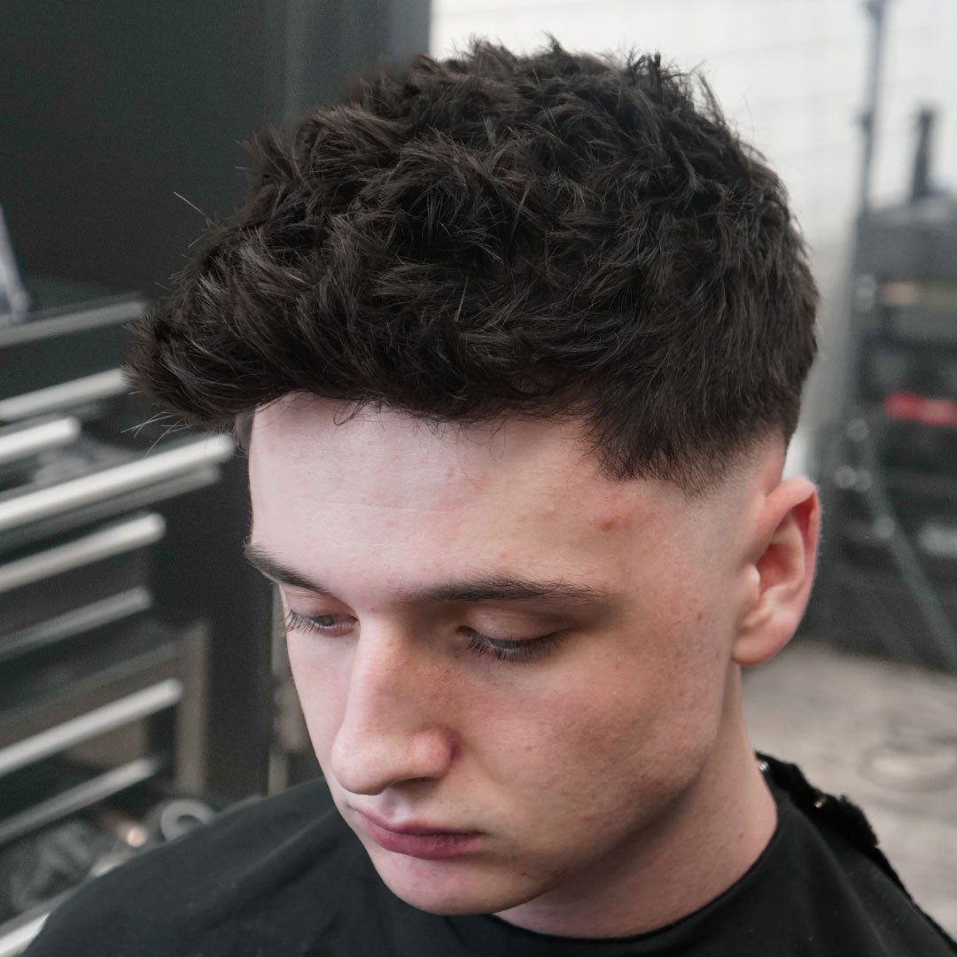 Texture comb hair styling result